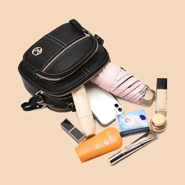 Clara’s Urban Charm | Classic Genuine Leather Shoulder Bag